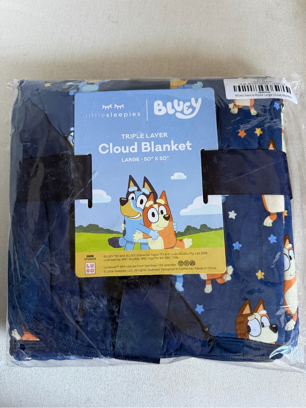 Little Sleepies X Bluey Blanket - NWT